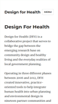 Mobile Screenshot of designforhealth.net