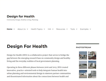 Tablet Screenshot of designforhealth.net